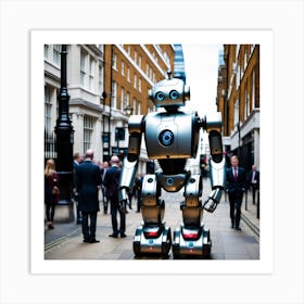 Robot In City Of London (45) Art Print