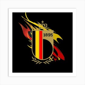 Belgium National Football Team Logo Wall Art 12 Art Print