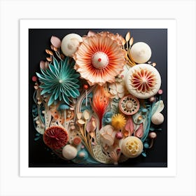 Paper Flowers Art Print