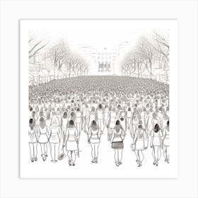 March Of Women Art Print