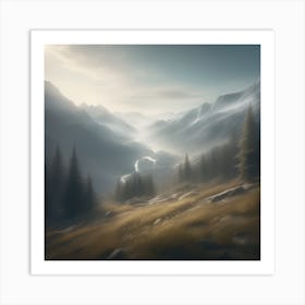 Mountain Landscape 32 Art Print