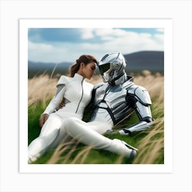 Futuristic Couple 117 Art Print