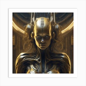 Futuristic Woman 32 Art Print