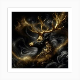 Deer Head 7 Art Print