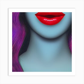 Sexy Lips Art Print