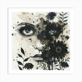 Black And White Painting 1 Art Print