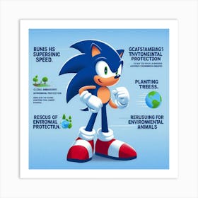 Sonic The Hedgehog 32 Art Print