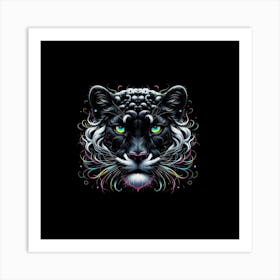 Tiger / abstract / vivid and elegant Art Print