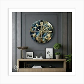 Wall Clock Art Print