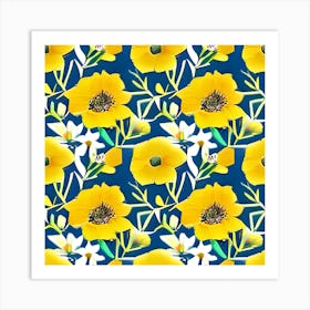 Yellow Poppies Art Print