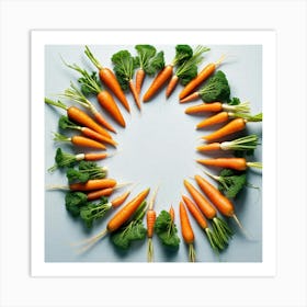 Carrots In A Circle 11 Art Print