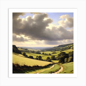 Road Through The Countryside Art Print