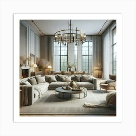 Modern Living Room 37 Art Print