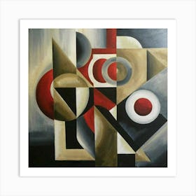 Abstract Painting Cubismo Abstract 4 Art Print