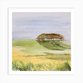 Trees In A Field Art Print