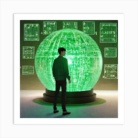 Green Sphere Art Print