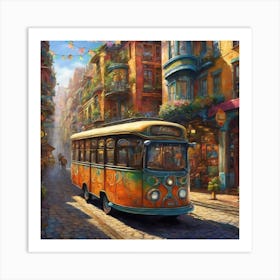 On the Trolley Art Print