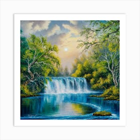 Riverside Serenity Art Print