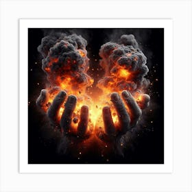 Hands Of Fire Concept Art Print