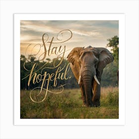 Stay Hopeful Art Print