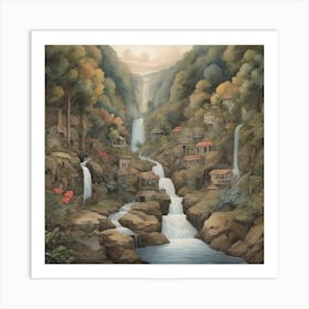 Waterfall 2 Art Print