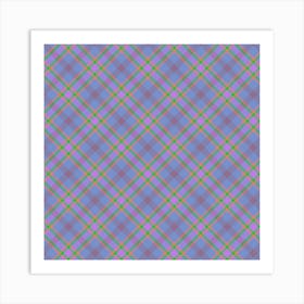 Plaid Fabric 173 Art Print