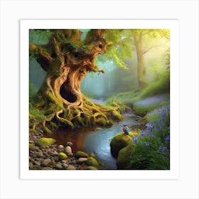 Tree In The Forest 8 Art Print