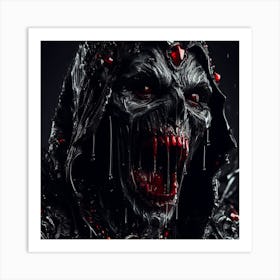 Demonic Skeleton Art Print