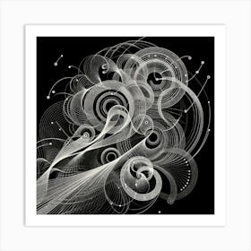 Abstract Swirls Art Print