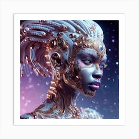 Futuristic Woman 14 Art Print