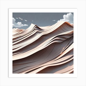 Sand wave Art Print