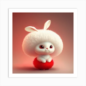 Cute Bunny Art Print