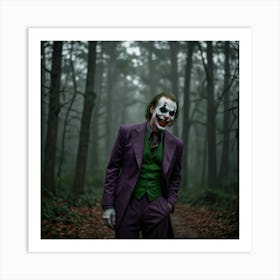 Joker In The Woods 3 Art Print