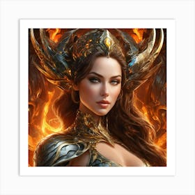 Angel Of Fire pi Art Print