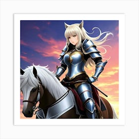 Warrior Rider Art Print