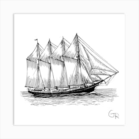 Sail Ship 1 Art Print