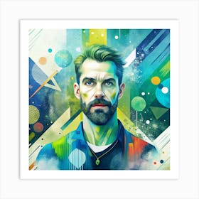 Man With A Beard 3 Art Print