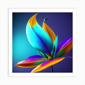 Colorful Flower Art Print