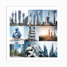 Futuristic Cityscape 15 Art Print