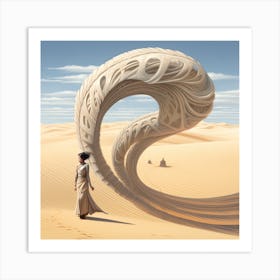 Dune Woman Fan Art Art Print