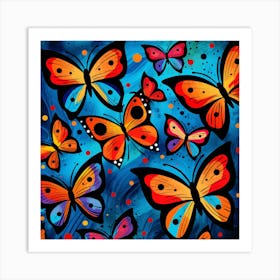 Butterfly Painting Art Print