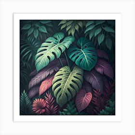 Jungle Background 1 Art Print