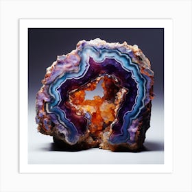 Geode 7 Art Print