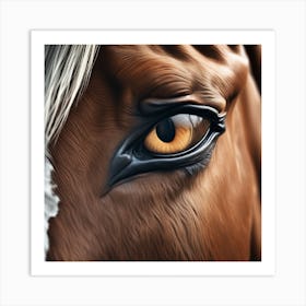 Eye Of A Horse 48 Art Print