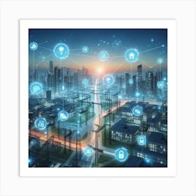 Futuristic Cityscape 33 Art Print