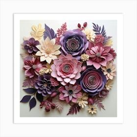 Paper Flowers 14 Art Print