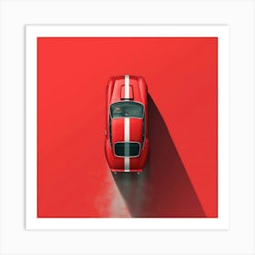 Red Sports Car Art Print