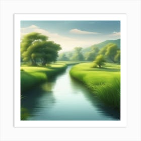 Landscape Painting 179 Art Print