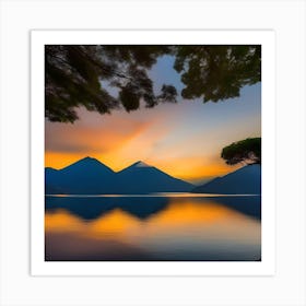 LAKE ATITLAN Art Print