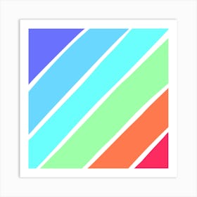 Stripes - Colorful Art Print